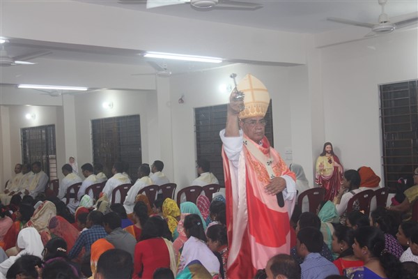 The new Divine Mercy Church on the outskirts of Dhaka