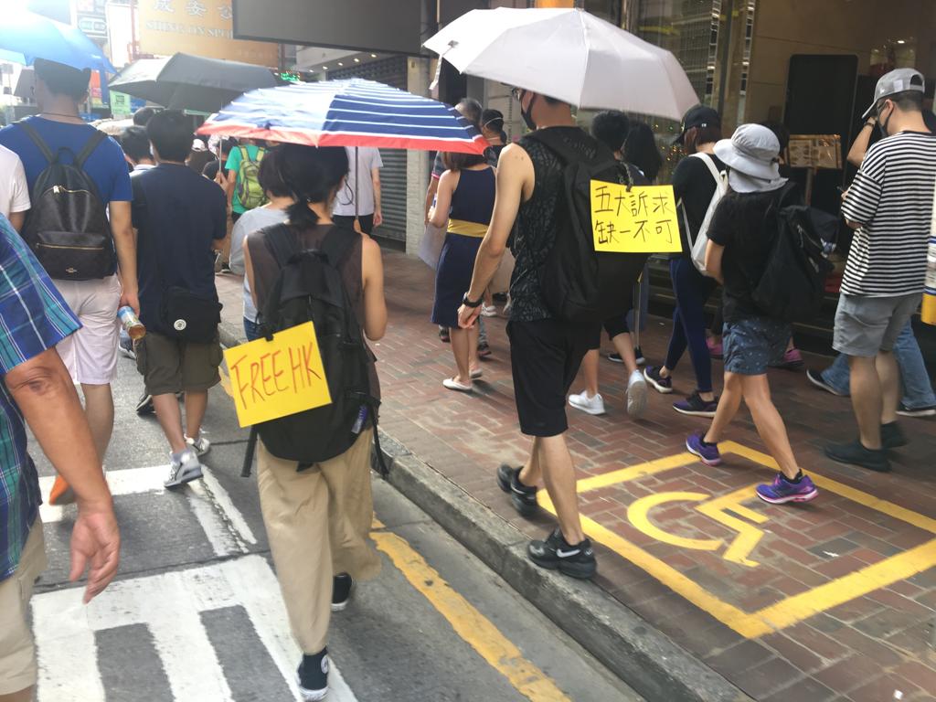 Demonstration in Hong Kong September 15, 2019