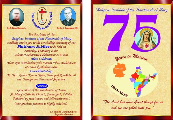 Handmaids of Mary mark their 75th anniversary