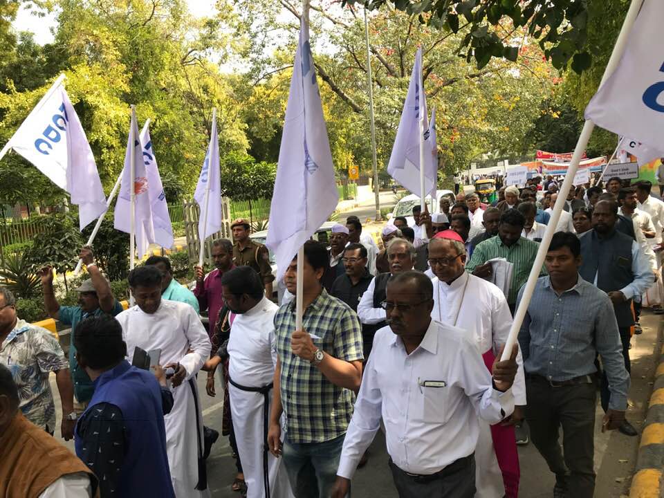 New Delhi, protesta nazionale di dalit cristiani e musulmani