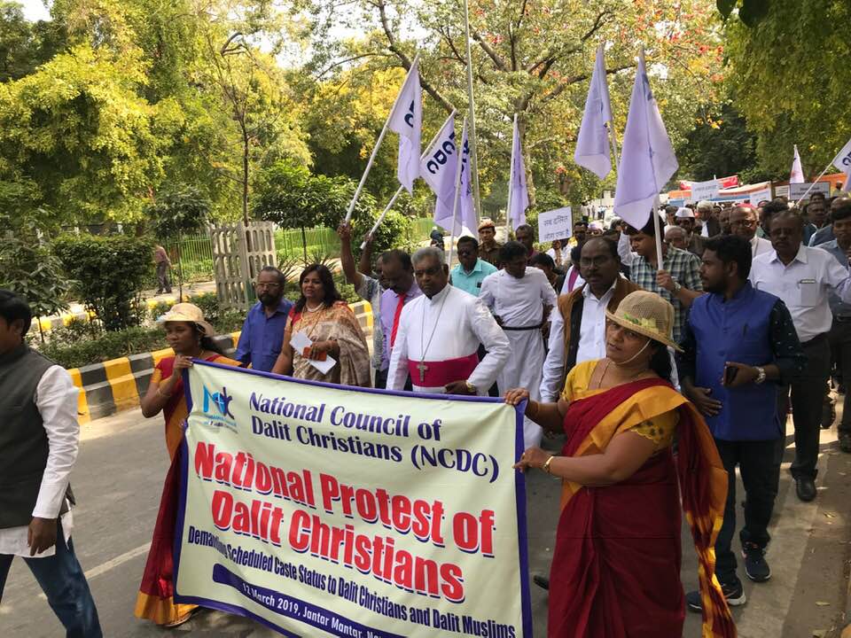 New Delhi, protesta nazionale di dalit cristiani e musulmani