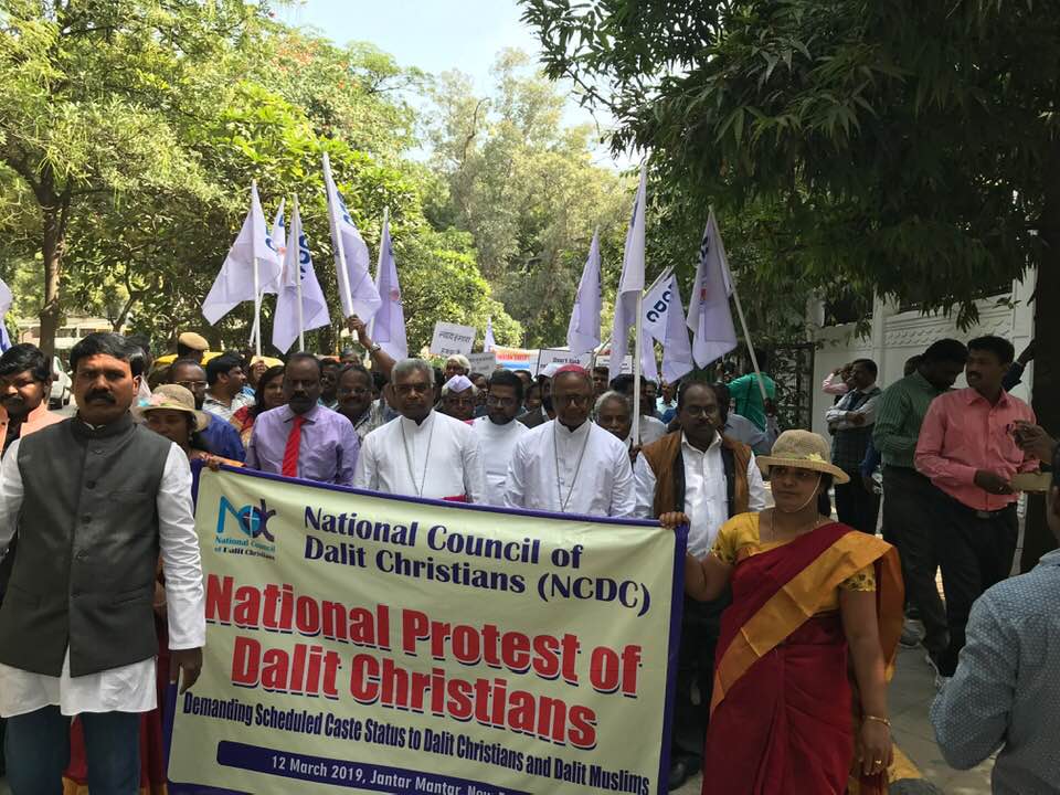 New Delhi, protesta nazionale di dalit cristiani e musulmani