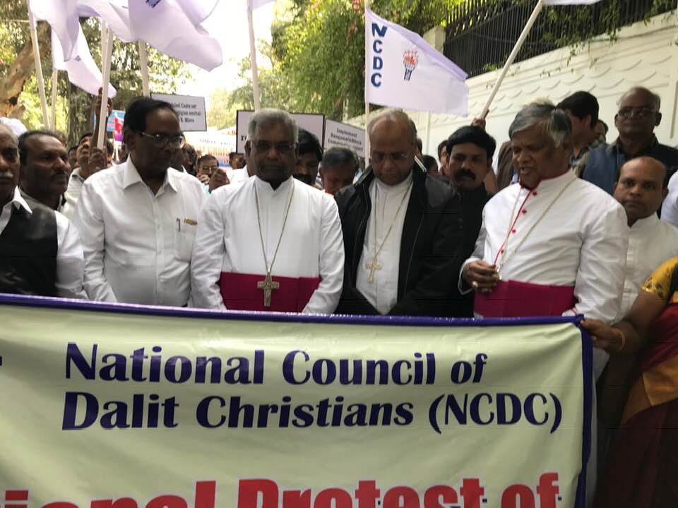 New Delhi, protesta nazionale di dalit cristiani e musulmani