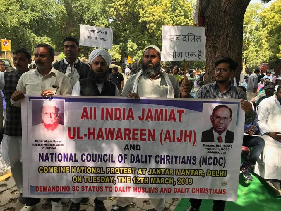 New Delhi, protesta nazionale di dalit cristiani e musulmani
