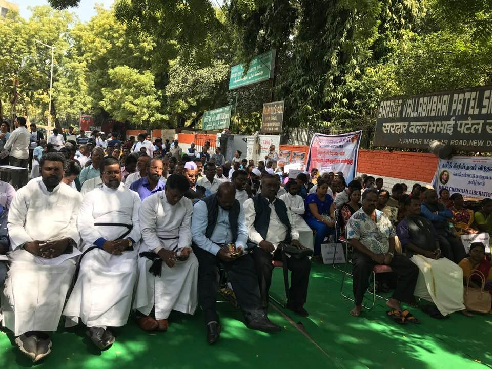 New Delhi, protesta nazionale di dalit cristiani e musulmani