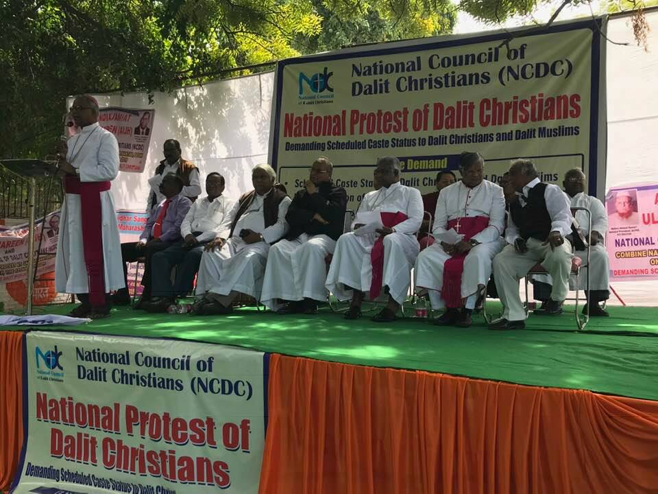 New Delhi, protesta nazionale di dalit cristiani e musulmani
