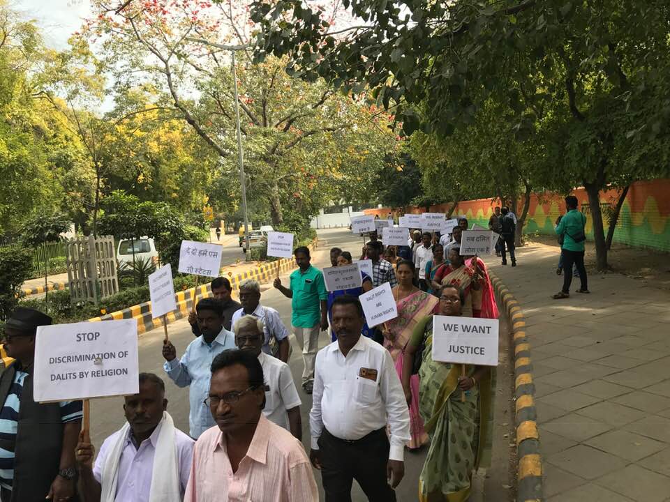 New Delhi, protesta nazionale di dalit cristiani e musulmani