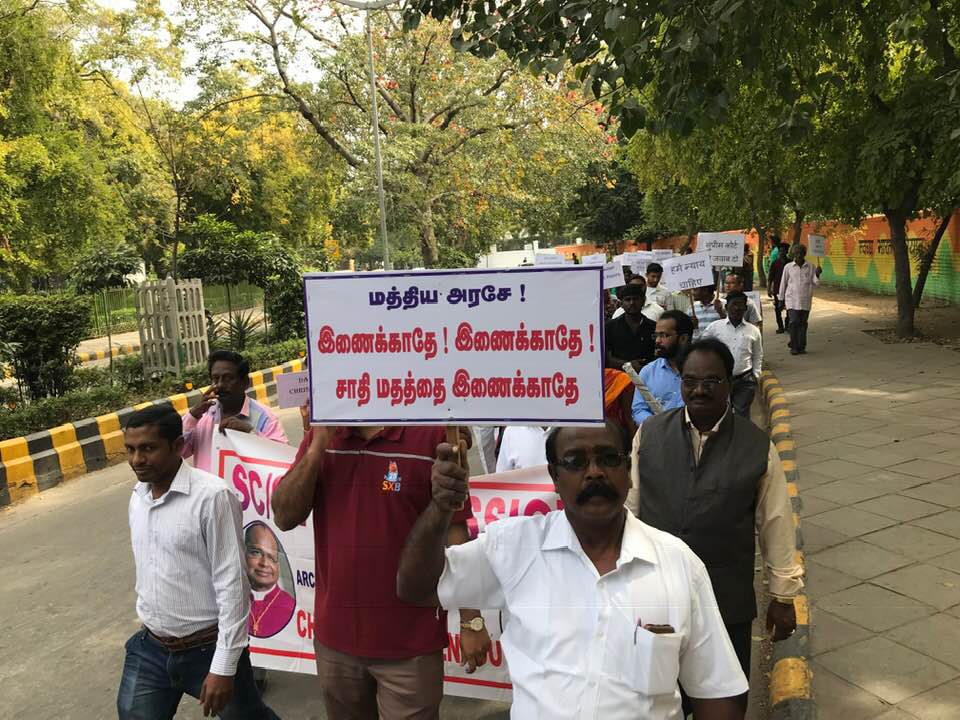 New Delhi, protesta nazionale di dalit cristiani e musulmani