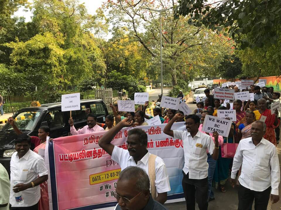 New Delhi, protesta nazionale di dalit cristiani e musulmani