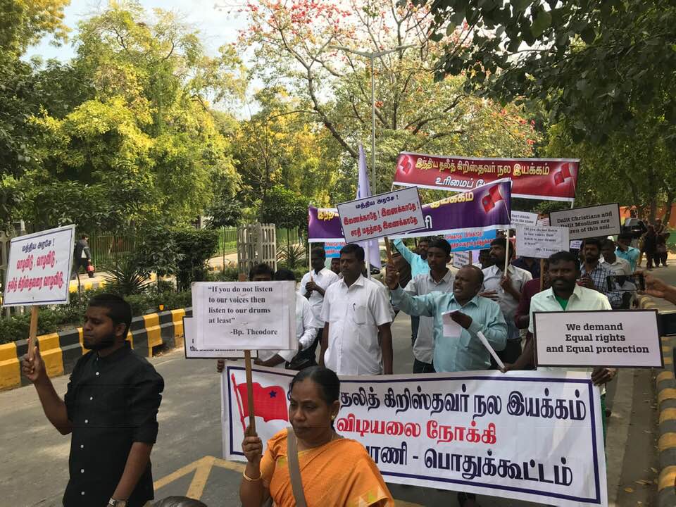New Delhi, protesta nazionale di dalit cristiani e musulmani