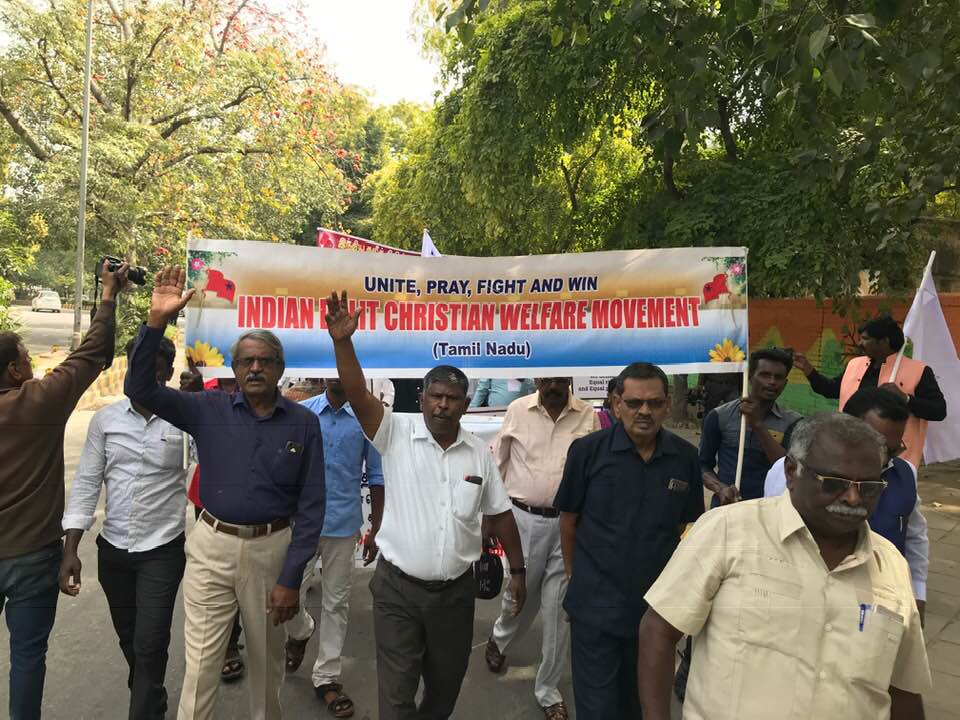 New Delhi, protesta nazionale di dalit cristiani e musulmani