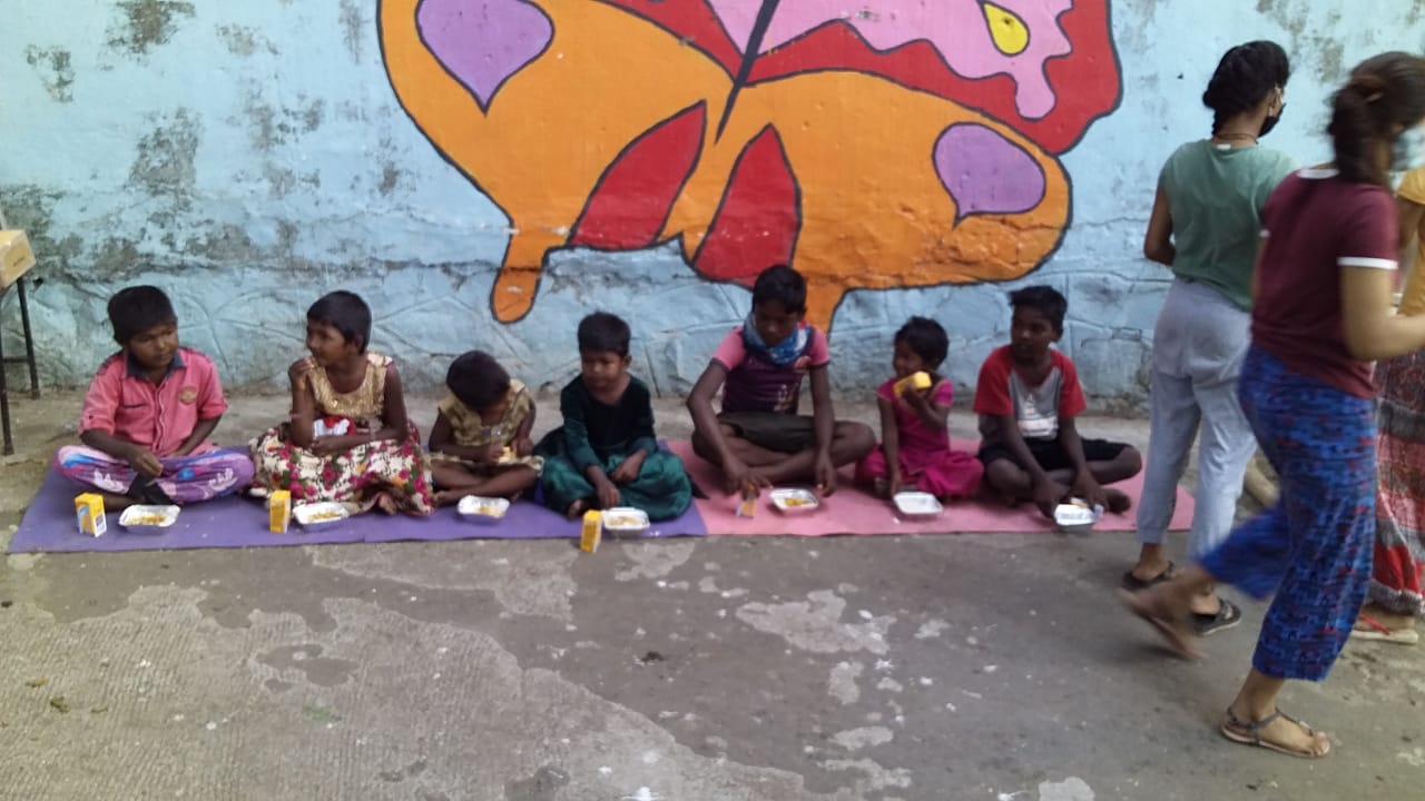 Relief for children in Bandra