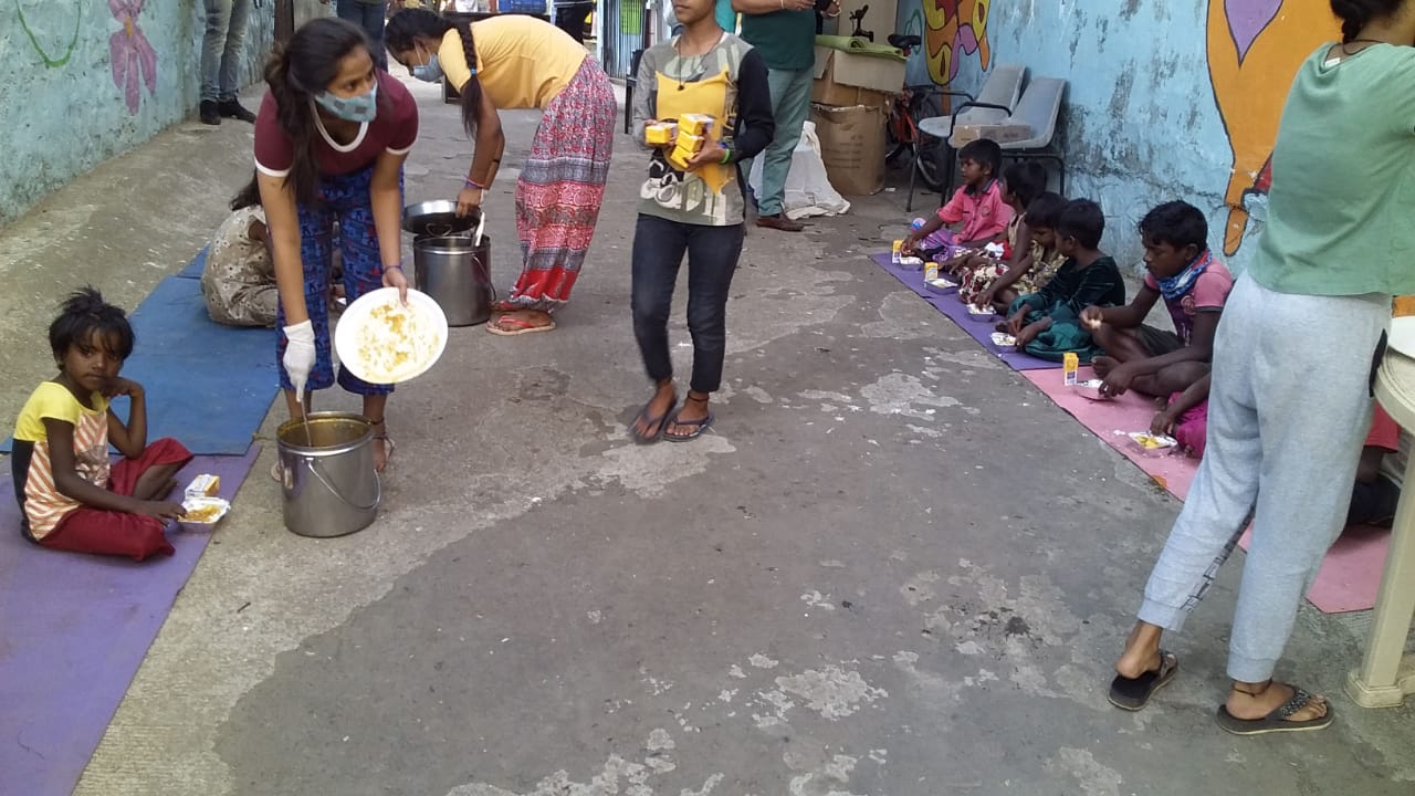 Relief for children in Bandra
