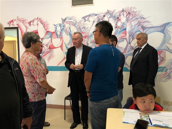 La visita del card. Parolin a casa Italia-Cina 