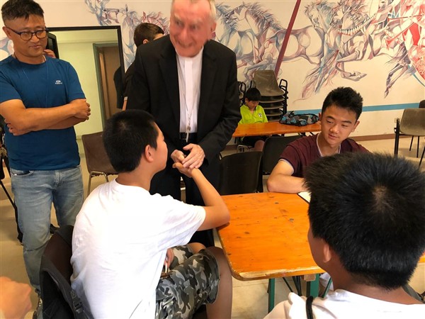La visita del card. Parolin a casa Italia-Cina 