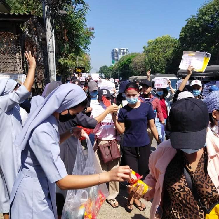 Myanmar: Christian and Buddhist protests