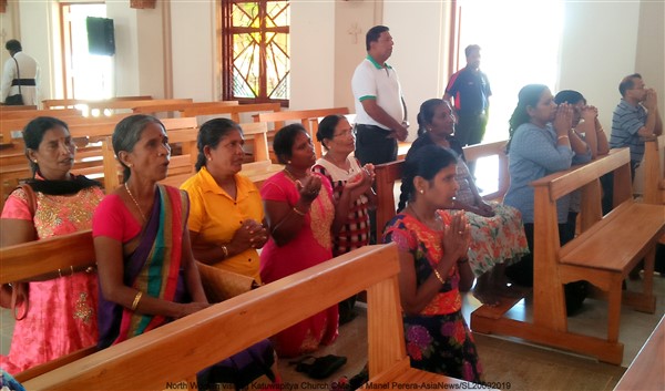 Tamil women visit St Sebastian Church