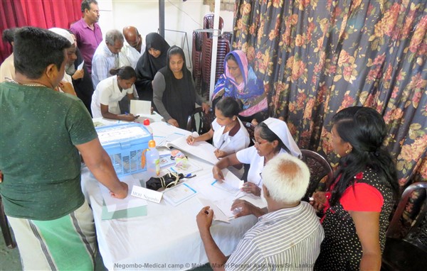 A medical camp to build up religious harmony in Sri Lanka