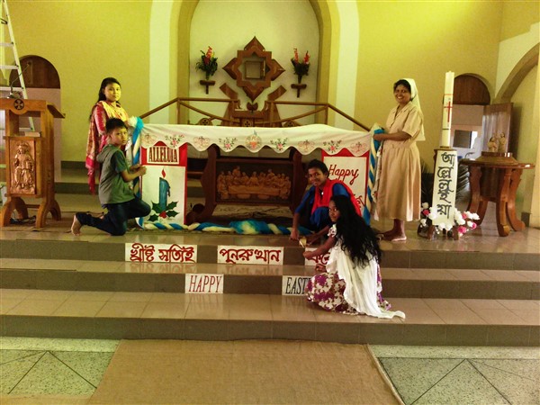 Battesimi di Pasqua a Gazipur, Dhaka