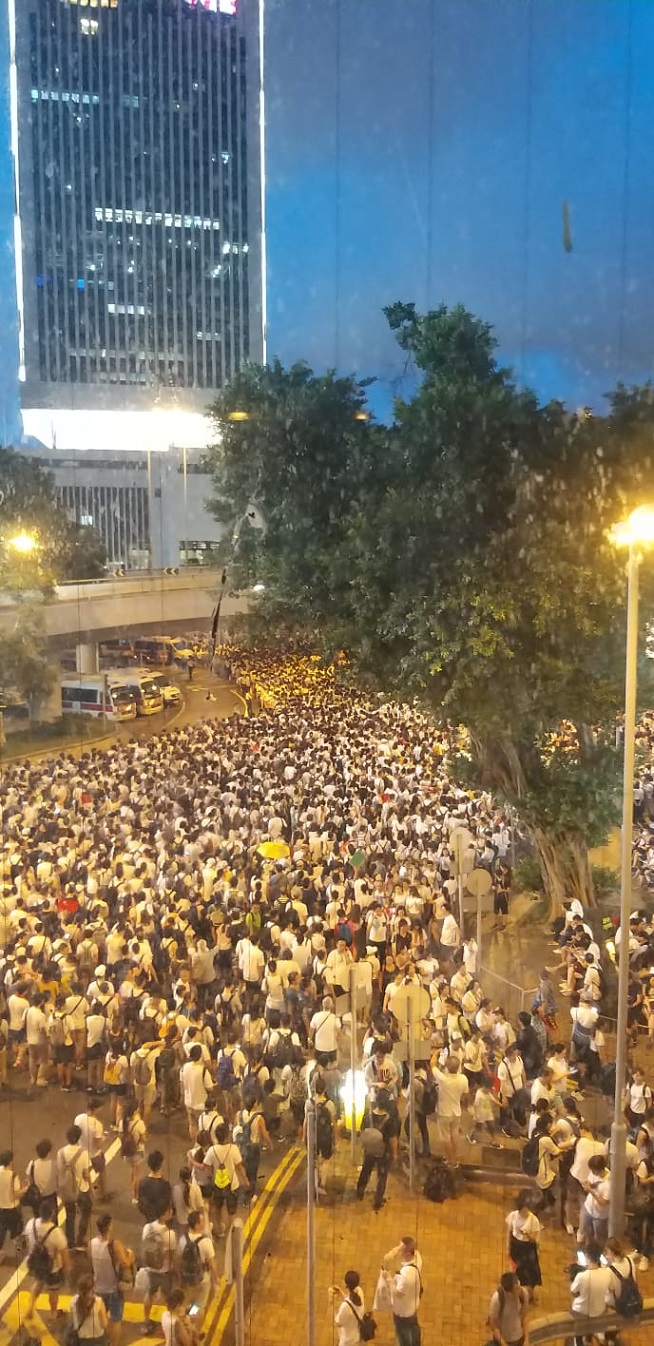 Mass rally against extradition bill in Hong Kong