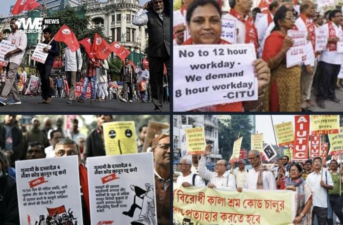 Delhi: clash between governments and trade unions over labour market reform