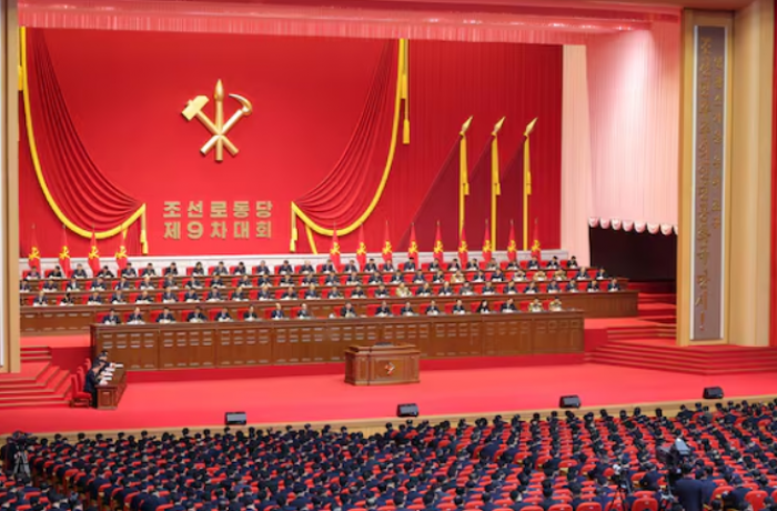 At ninth party congress in Pyongyang sees Kim reshuffle its leadership, boosting his power