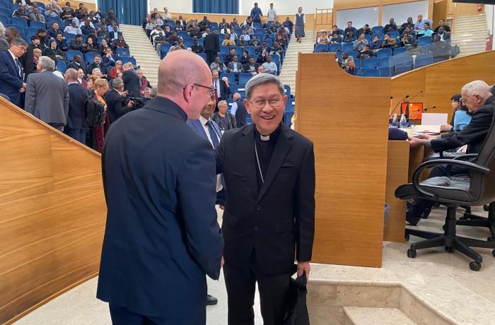 At Urbaniana University Parolin and Tagle see the Council of China as a 'seed of hope'