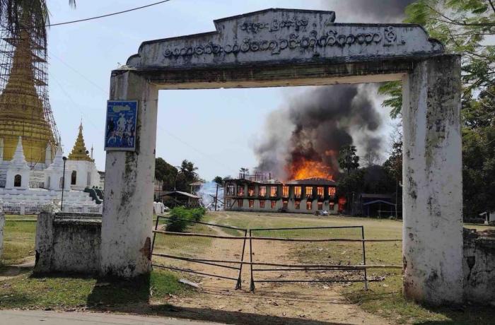 No fuel for Myanmar civilians, but enough for the air force to kill 17 at a monastery