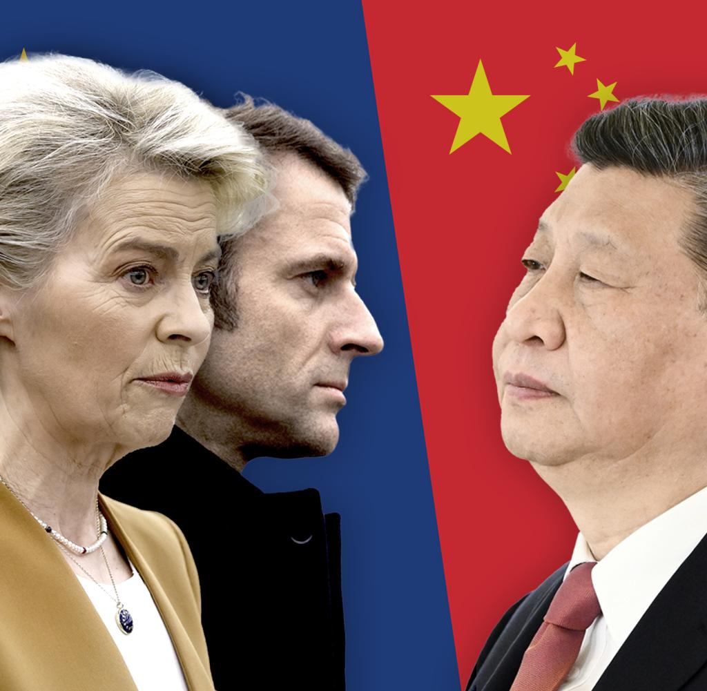CHINA-UE Macron y von der Leyen con Xi Jinping: Ucrania y el comercio sobre la mesa
